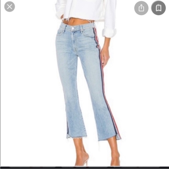 MOTHER Denim - Mother The Insider Crip Step Fray Size 26.  Thanks, Again Racer Color